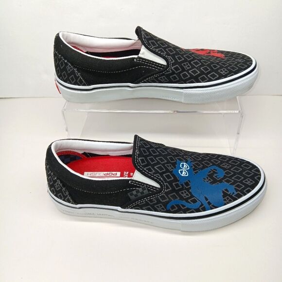 VANS Skate Slip On Krooked By Natas For Ray Barbee Men's Sneakers Size 6.5 - Picture 3 of 10